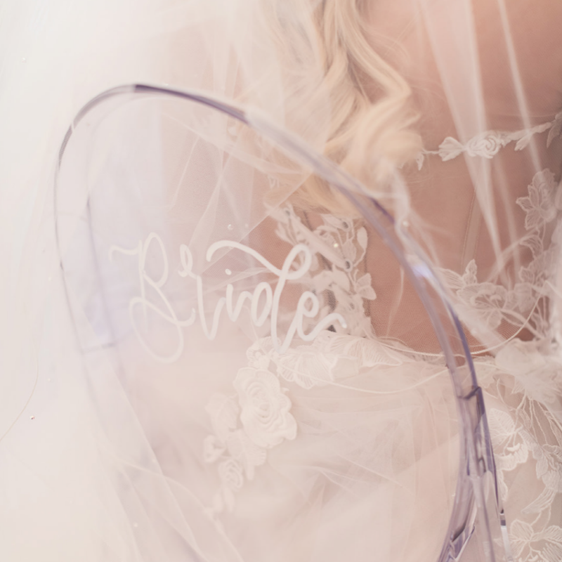 Elegant white floral wedding styling detail with delicate ceremony decor by Muse Styling Scotland